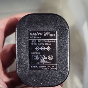 Sanyo Black AC Adapter